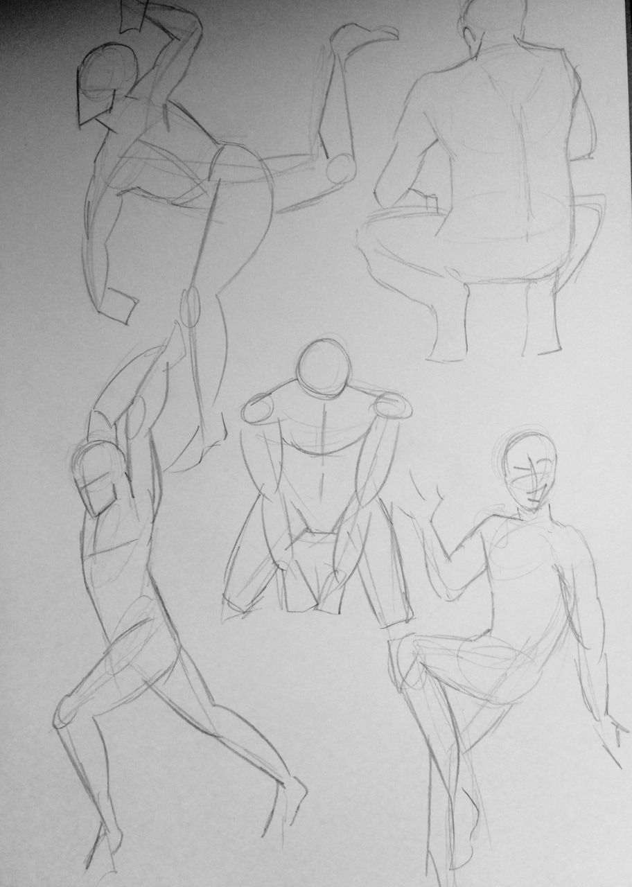 Figure drawing studies - male by achaye on DeviantArt